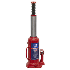 Sealey Bottle Jack 12 Tonne (Min/Max Height - 227/457mm)