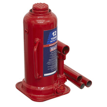 Load image into Gallery viewer, Sealey Bottle Jack 12 Tonne (Min/Max Height - 227/457mm)
