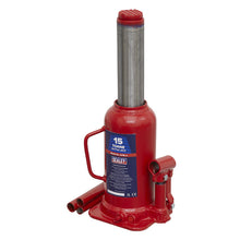 Load image into Gallery viewer, Sealey Bottle Jack 15 Tonne (Min/Max Height - 227/457mm)
