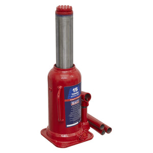 Sealey Bottle Jack 15 Tonne (Min/Max Height - 227/457mm)