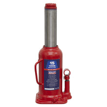 Load image into Gallery viewer, Sealey Bottle Jack 15 Tonne (Min/Max Height - 227/457mm)
