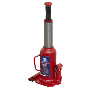 Sealey Bottle Jack 15 Tonne (Min/Max Height - 227/457mm)