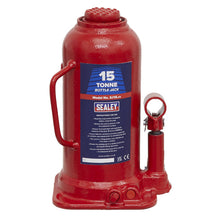 Load image into Gallery viewer, Sealey Bottle Jack 15 Tonne (Min/Max Height - 227/457mm)
