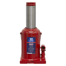 Load image into Gallery viewer, Sealey Bottle Jack 30 Tonne (Min/Max Height - 260/420mm)
