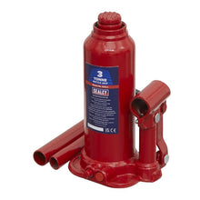 Load image into Gallery viewer, Sealey Bottle Jack 3 Tonne (Min/Max Height - 188/363mm)
