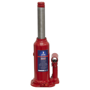 Sealey Bottle Jack 3 Tonne (Min/Max Height - 188/363mm)