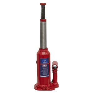 Sealey Bottle Jack 3 Tonne (Min/Max Height - 188/363mm)