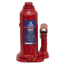 Load image into Gallery viewer, Sealey Bottle Jack 3 Tonne (Min/Max Height - 188/363mm)
