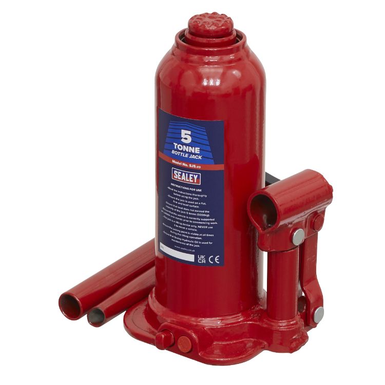 Sealey Bottle Jack 5 Tonne (Min/Max Height - 207/402mm) (SJ5)