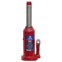 Load image into Gallery viewer, Sealey Bottle Jack 5 Tonne (Min/Max Height - 207/402mm) (SJ5)
