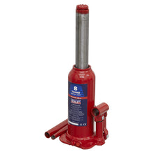 Load image into Gallery viewer, Sealey Bottle Jack 8 Tonne (Min/Max Height - 222/447mm) (SJ8)
