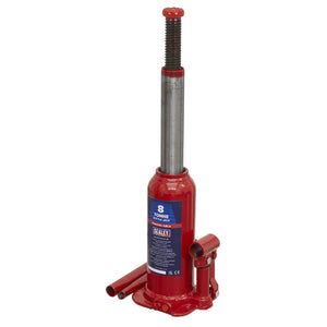 Sealey Bottle Jack 8 Tonne (Min/Max Height - 222/447mm) (SJ8)