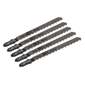 Sealey Jigsaw Blade 100mm - Hard Wood  10tpi - Pack of 5