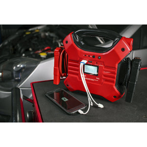 Sealey Jump Start Power Pack Lithium-ion Phosphate (LiFePo4) 12/24V 1200/600 Peak Amps