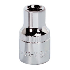 Sealey WallDrive Socket 9mm 1/2" Sq Drive - Fully Polished (Premier) - 6pt