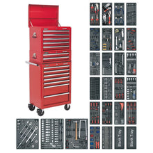 Load image into Gallery viewer, Sealey Toolchest Combination 14 Drawer Ball-Bearing Slides - Red &amp; 1179pc Tool Kit
