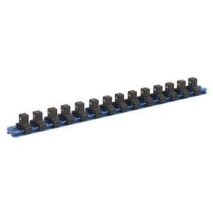 Sealey Socket Retaining Rail, 14 Clips Aluminium 3/8" Sq Drive (Premier)