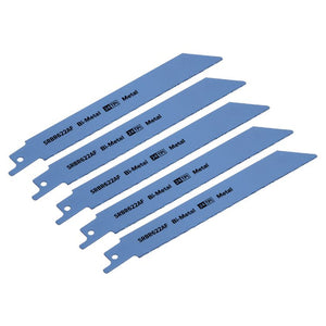 Sealey Reciprocating Saw Blade Metal 150mm (6") 24tpi - Pack of 5