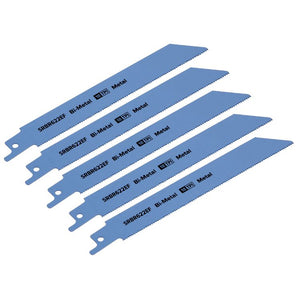 Sealey Reciprocating Saw Blade Metal 150mm (6") 18tpi - Pack of 5 (SRBR622EF)