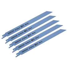 Load image into Gallery viewer, Sealey Reciprocating Saw Blade Metal 230mm (9&quot;) 18tpi - Pack of 5
