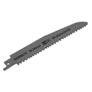 Sealey Reciprocating Saw Blade Multipurpose 150mm (6") 5-8tpi - Pack of 5