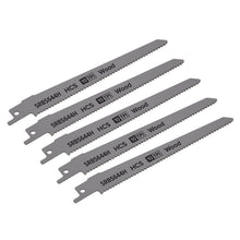 Load image into Gallery viewer, Sealey Reciprocating Saw Blade Clean Wood 150mm (6&quot;) 10tpi - Pack of 5
