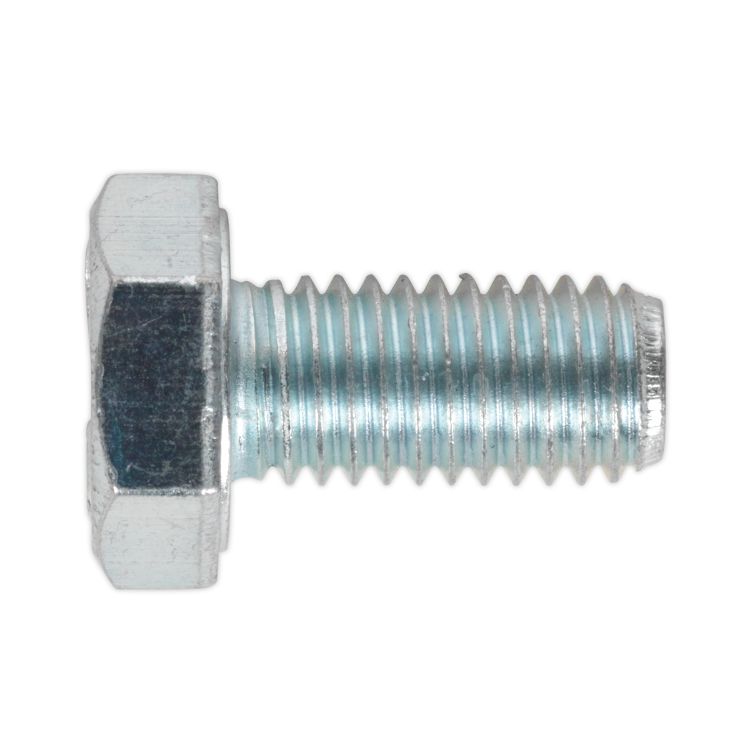 Sealey HT Zinc Setscrew DIN 933 - M10 x 20mm - Grade 8.8 - Pack of 25