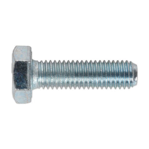 Sealey HT Zinc Setscrew DIN 933 - M10 x 35mm - Grade 8.8 - Pack of 25