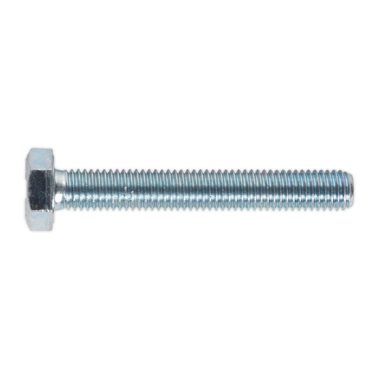 Sealey HT Zinc Setscrew DIN 933 - M10 x 70mm - Grade 8.8 - Pack of 25