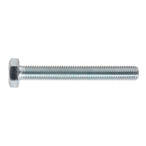 Sealey HT Zinc Setscrew DIN 933 - M10 x 80mm - Grade 8.8 - Pack of 25