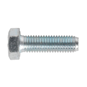 Sealey HT Zinc Setscrew DIN 933 - M12 x 40mm - Grade 8.8 - Pack of 25