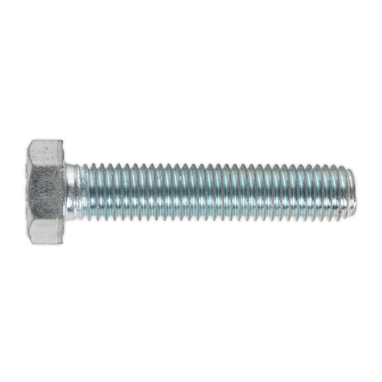 Sealey HT Zinc Setscrew DIN 933 - M14 x 70mm - Grade 8.8 - Pack of 10