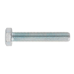 Sealey HT Zinc Setscrew DIN 933 - M14 x 80mm - Grade 8.8 - Pack of 10