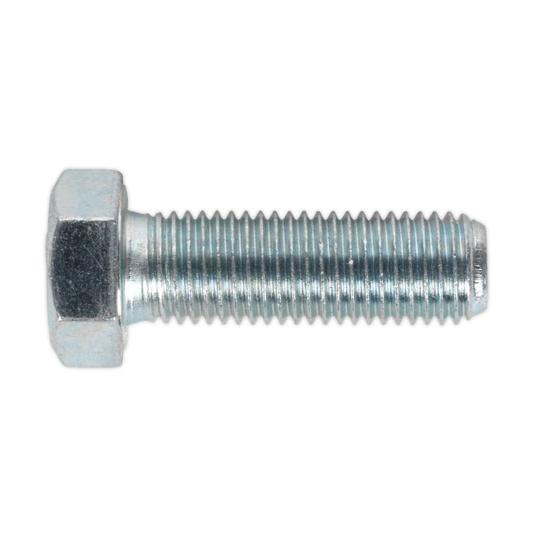 Sealey HT Zinc Setscrew DIN 933 - M16 x 50mm - Grade 8.8 - Pack of 10