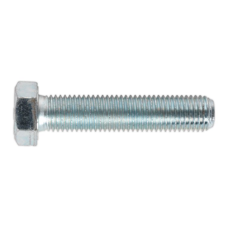 Sealey HT Zinc Setscrew DIN 933 - M16 x 75mm - Grade 8.8 - Pack of 10