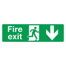 Load image into Gallery viewer, Sealey Safe Conditions Safety Sign - Fire Exit (Down)
