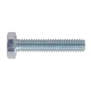 Sealey HT Zinc Setscrew DIN 933 - M4 x 20mm - Grade 8.8 - Pack of 50