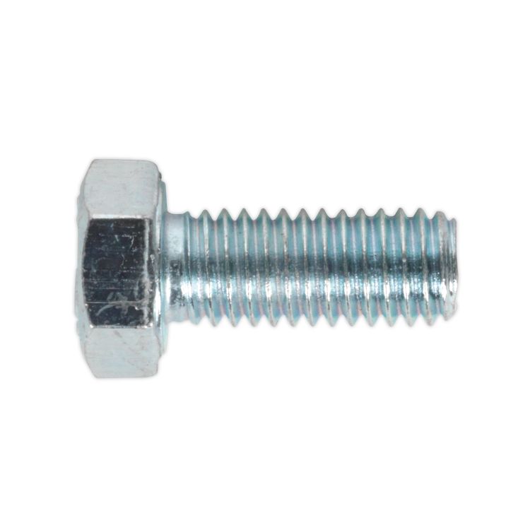 Sealey HT Zinc Setscrew DIN 933 - M5 x 12mm - Grade 8.8 - Pack of 50