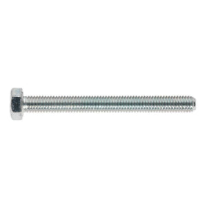 Sealey HT Zinc Setscrew DIN 933 - M5 x 50mm - Grade 8.8 - Pack of 50