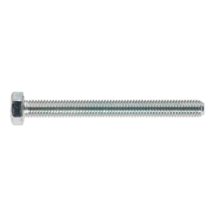 Sealey HT Zinc Setscrew DIN 933 - M5 x 50mm - Grade 8.8 - Pack of 50