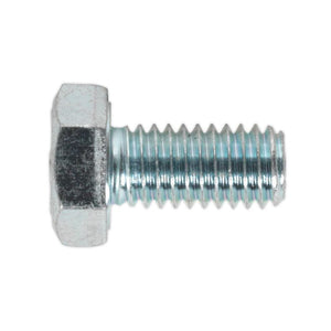 Sealey HT Zinc Setscrew DIN 933 - M6 x 12mm - Grade 8.8 - Pack of 50