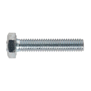 Sealey HT Zinc Setscrew DIN 933 - M6 x 30mm - Grade 8.8 - Pack of 50