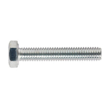 Load image into Gallery viewer, Sealey HT Zinc Setscrew DIN 933 - M6 x 35mm - Grade 8.8 - Pack of 50
