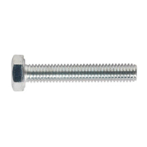 Sealey HT Zinc Setscrew DIN 933 - M6 x 35mm - Grade 8.8 - Pack of 50