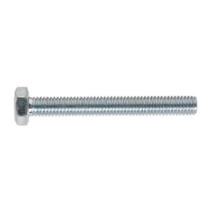 Sealey HT Zinc Setscrew DIN 933 - M6 x 50mm - Grade 8.8 - Pack of 50