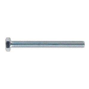 Sealey HT Zinc Setscrew DIN 933 - M6 x 60mm - Grade 8.8 - Pack of 50