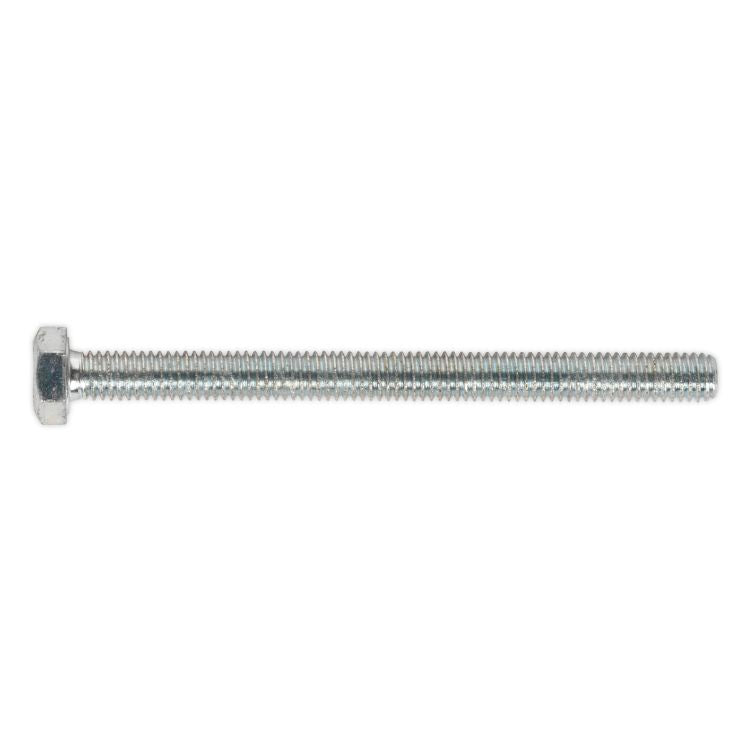 Sealey HT Zinc Setscrew DIN 933 - M6 x 75mm - Grade 8.8 - Pack of 50