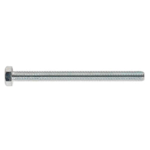 Sealey HT Zinc Setscrew DIN 933 - M8 x 100mm - Grade 8.8 - Pack of 25