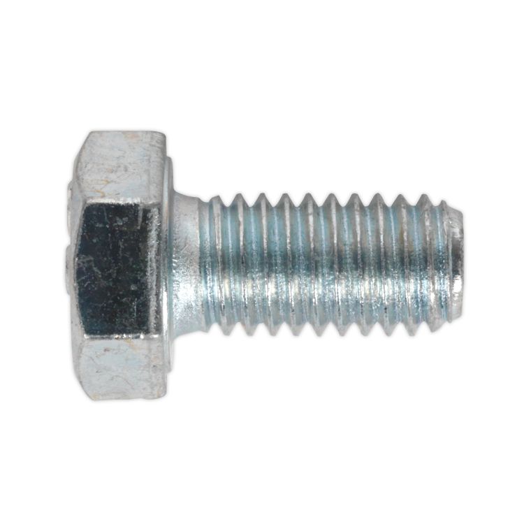 Sealey HT Zinc Setscrew DIN 933 - M8 x 16mm - Grade 8.8 - Pack of 50