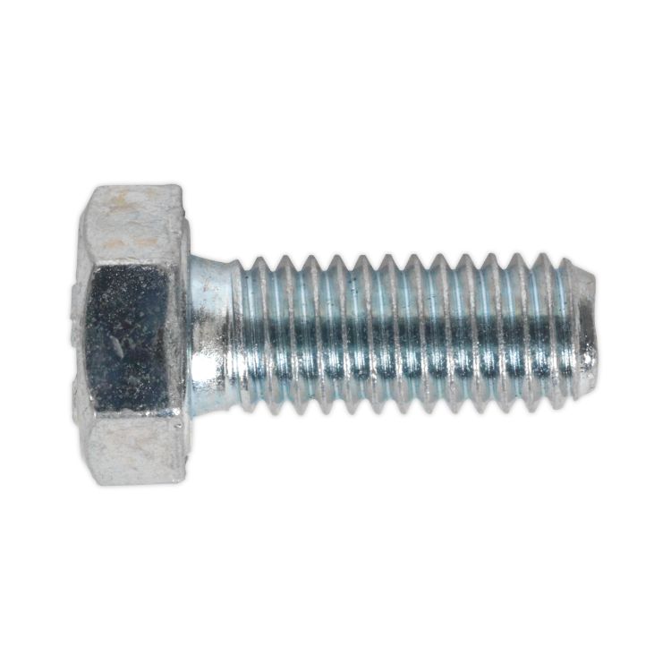 Sealey HT Zinc Setscrew DIN 933 - M8 x 20mm - Grade 8.8 - Pack of 50